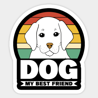 Dog My Best Friend Sticker